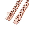 thumbnail image 3 of Rose Gold Dog Collar Metal Stainless Steel Chain For Large Dogs Heavy Duty, 3 of 7