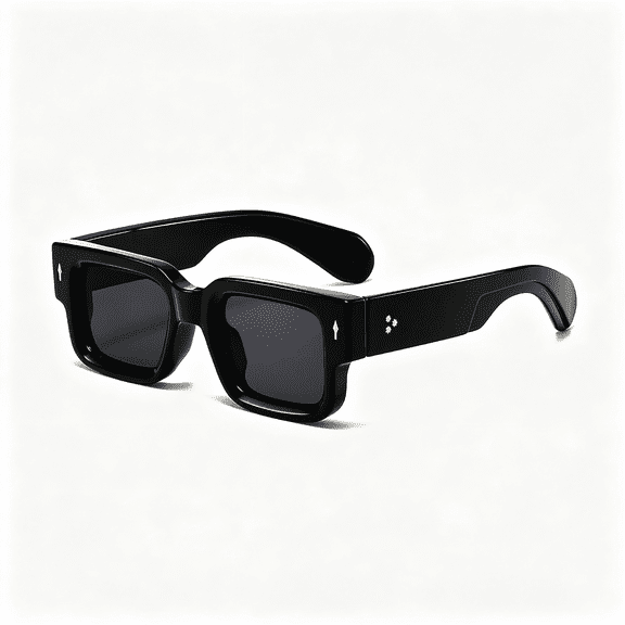 HBMYN Thick Frame Square Sunglasses for Women Men Chunky Rectangle Sun Glasses Black Shades Uv400 Protection Sun Glasses