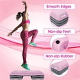 thumbnail image 4 of Yes4All Marchepied Ajustable avec 4 Rehausseurs – Taille Club de Santé (Rose/gris), 4 of 5