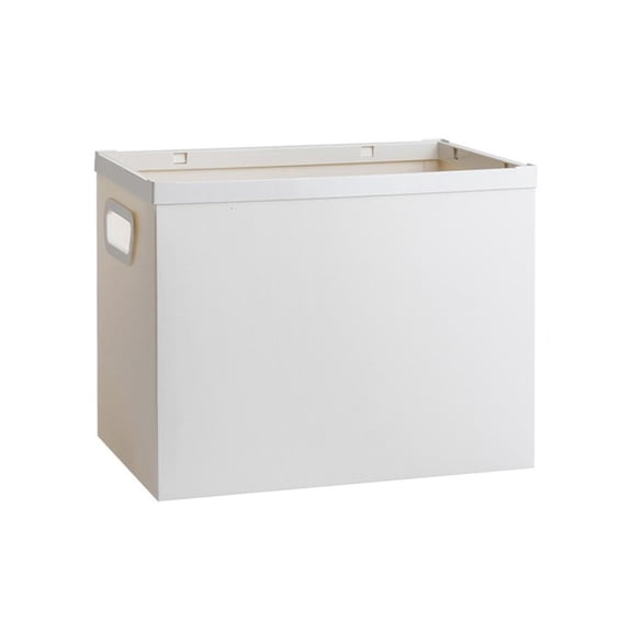 Foldable Plastic Filing Storage Box with Handle, File Organizer Box for Office