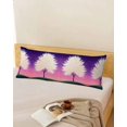 thumbnail image 5 of Purple Star Sky Body Pillow Cover 20 x 54 Inch Decorative Pillow Cover Tree Retro Abstract Watercolor Art Lumbar Pillowcase Seasonal Rectangle Cushion Case for Couch Sofa Bed Living Room, 5 of 7