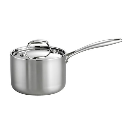 Tramontina Gourmet Tri-Ply Clad 2qt Sauce Pan with Lid Silver