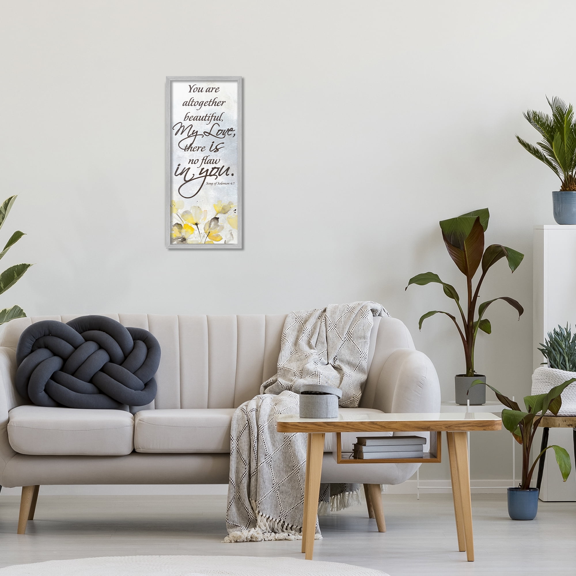 Stupell Industries There Is No Flaw In You Gray Framed Giclee Art, design by Lanie Loreth