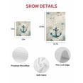 thumbnail image 7 of Teal Anchors Coastal Kitchen Dish Towels for Drying Dishes Set of 2, Vintage Summer Beach Nautical Waffle Weave Microfiber Hand Tea Bathroom Towels Quick Dry & Absorbent Towel 15.7x23.6, 7 of 7