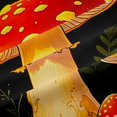 thumbnail image 5 of Homewish Cute Plant Mushrooms Kitchen Curtains,Dreamy Floral Butterfly Stars Black Out Curtains Pack of 2 (42x63 Each), 5 of 6