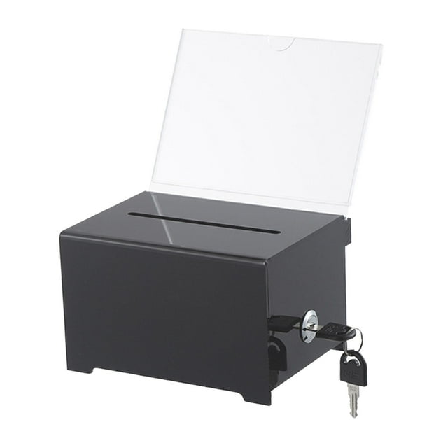 tamizeot Multifunction Donation Box With Lock For Storing Business Cards And Collecting Public Opinion Efficiently Donation Case