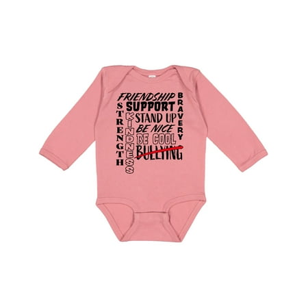 

Inktastic No More Bullying- Be Nice Gift Baby Boy or Baby Girl Long Sleeve Bodysuit