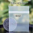 thumbnail image 6 of 100pcs Clear Resealable Bag - 1.4 X 1.8inch 4mil, 6 of 8
