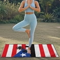 thumbnail image 3 of Garronmavis Puerto Rico Flag Car Seat Towel Cover Stain Resistant Sweat Protection for Sports Use 1 PC Stretchable Easy Installation for Most Cars SUV Trucks Sedan Van, 3 of 9