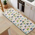 thumbnail image 5 of Multicolor Christmas Tree and Ornament Pattern Kitchen Rug Mat,Kitchen Runner Rugs Non Skid Washable,Decorative Kitchen Floor Mats for Kitchen,Sink,Laundry,17"x47.2", 5 of 7