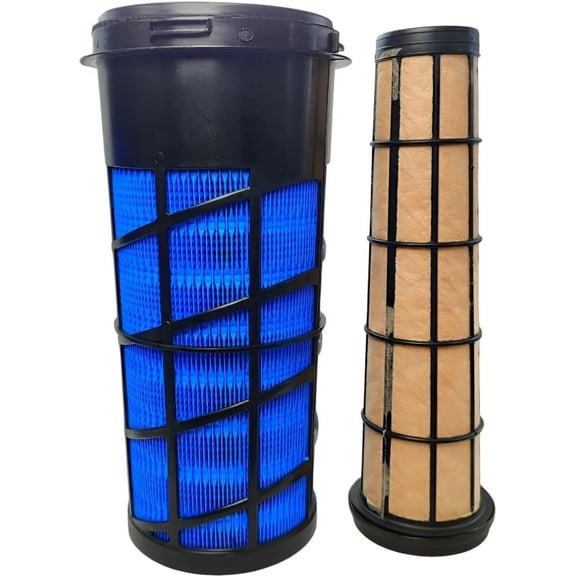 Inner Outer Air Filter Kit RE282286 RE282287 Compatible with John Deere 318D 319D 320D 323D 5045D 5045E 5050E 5055E 5060E 5065E 5075E 5075EF 5055E for Bobcat 5600 5610 P609221 P608599