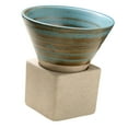 thumbnail image 4 of Maoww Pottery Tea Cup Hand Crafted Kung Fu Tea 100ml for Tea Lover Indoor Outdoor Blue, 4 of 8
