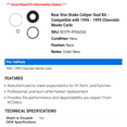 thumbnail image 2 of Rear Disc Brake Caliper Seal Kit - Compatible with 1996 - 1999 Chevy Monte Carlo 1997 1998, 2 of 2