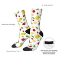 thumbnail image 4 of Disketp Strawberry and Lemon Unisex Crew Socks Lightweight Breathable Ventilation Ankle Socks, Mid-calf socks for Daily, 4 of 6
