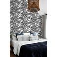 thumbnail image 3 of NextWall Ebony & Pearl Palm Jungle Peel and Stick Wallpaper, 3 of 6