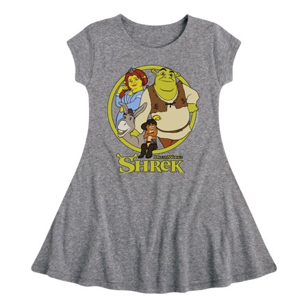 

Shrek - Group Image - Toddler And Youth Girls Fit And Flare Dress