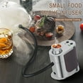 thumbnail image 2 of Portable Cocktail Smoker Infuser Kit with 4 Flavors of Wood Chips, Rechargeable Meat Smoker Gun, Smoke Meat ,Cheese, Cocktails (Silver), 2 of 12