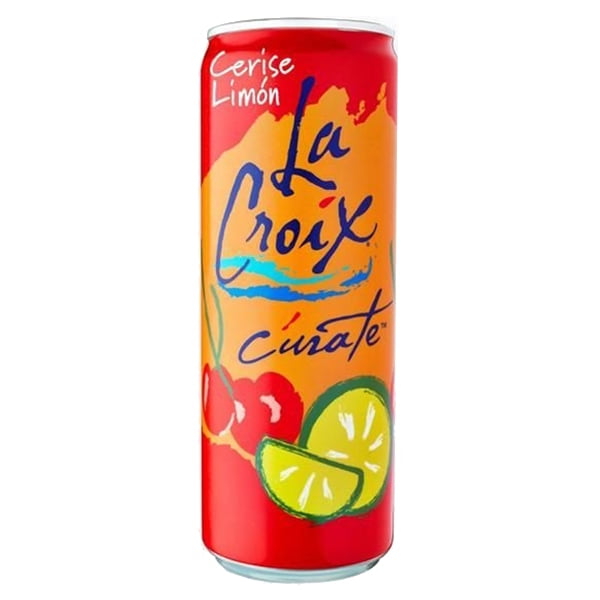 LaCroix Cerise Limon Cherry Lime Natural Sparkling Water 12 Oz Cans Pack of 8 by