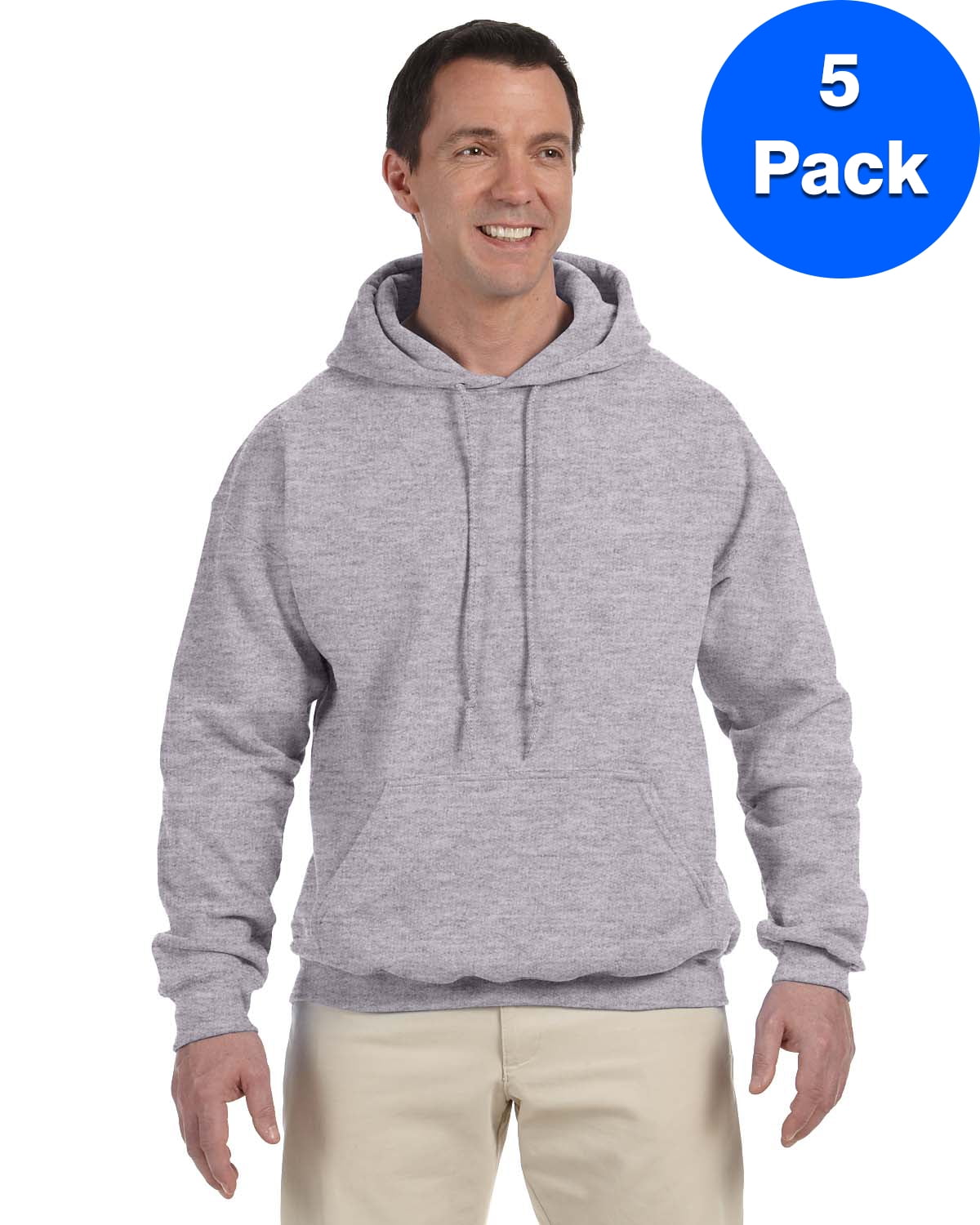Gildan Mens 9.3 oz -TEXAS ORAN -XL-12PK G125 DryBlend 50//50 Hood