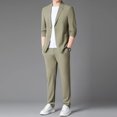thumbnail image 5 of Traje de hombre primavera y otoño nueva moda crecer boda negocios casual dos piezas alta gama abrigo chaqueta, 5 of 5