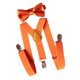 thumbnail image 4 of Tirantes tipo Y para hombre con pajarita, accesorios para ropa y pantalones Naranja, 4 of 9