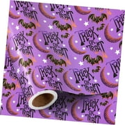 SKYSONIC Paper Roll - Roll - Bat and Moon Design Great for , Holiday and Party - 17 Inches 32.8 Feet