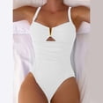 thumbnail image 2 of Long Sleeve Monokini for Women Performance Surfing Swimsuit Sun Protection Rash Guard Beach Holiday Athletic Swimwear for Women, 2 of 7
