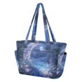 thumbnail image 2 of FORMRS Tote Bag for Women Quilted Large Capacity Travel Work Carry On Shoulder Handbag, Crystal Ball, 2 of 7