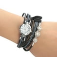 thumbnail image 4 of Relaj de diamantes de imitación, relaj redondo de pulsera de Mujeres redonteadas, relaj de cuarzo 4 colores para la la decoración de Mujeres, 4 of 7