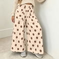 thumbnail image 4 of CHGBMOK Women's Polka Dot Wide Leg Pants Elastic High Waist Loose Casual Trousers Pull On Flowy Palazzo Pants with Pockets, 4 of 7