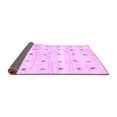 thumbnail image 2 of Ahgly Company Indoor Square Solid Purple Modern Area Rugs, 3' Square, 2 of 4
