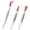 Red, variant on Red Rubber Coated Tweezers, Precision with Soft Tips for Jewelry Electronics Crafting Non Slip, 6In, 3Pcs