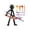 Black, variant on Stop Motion Figures,Stick Bots,Action Figure Set,7IN Stick Figure Action Figure Set,Multi-Jointeds Movable Robot Fulls Body Mechanical Doll(Red)