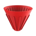 thumbnail image 1 of LOVIVER Cône de Goutteur en Silicone pour Café Maison Bureau Camping RV Rouge, 1 of 6