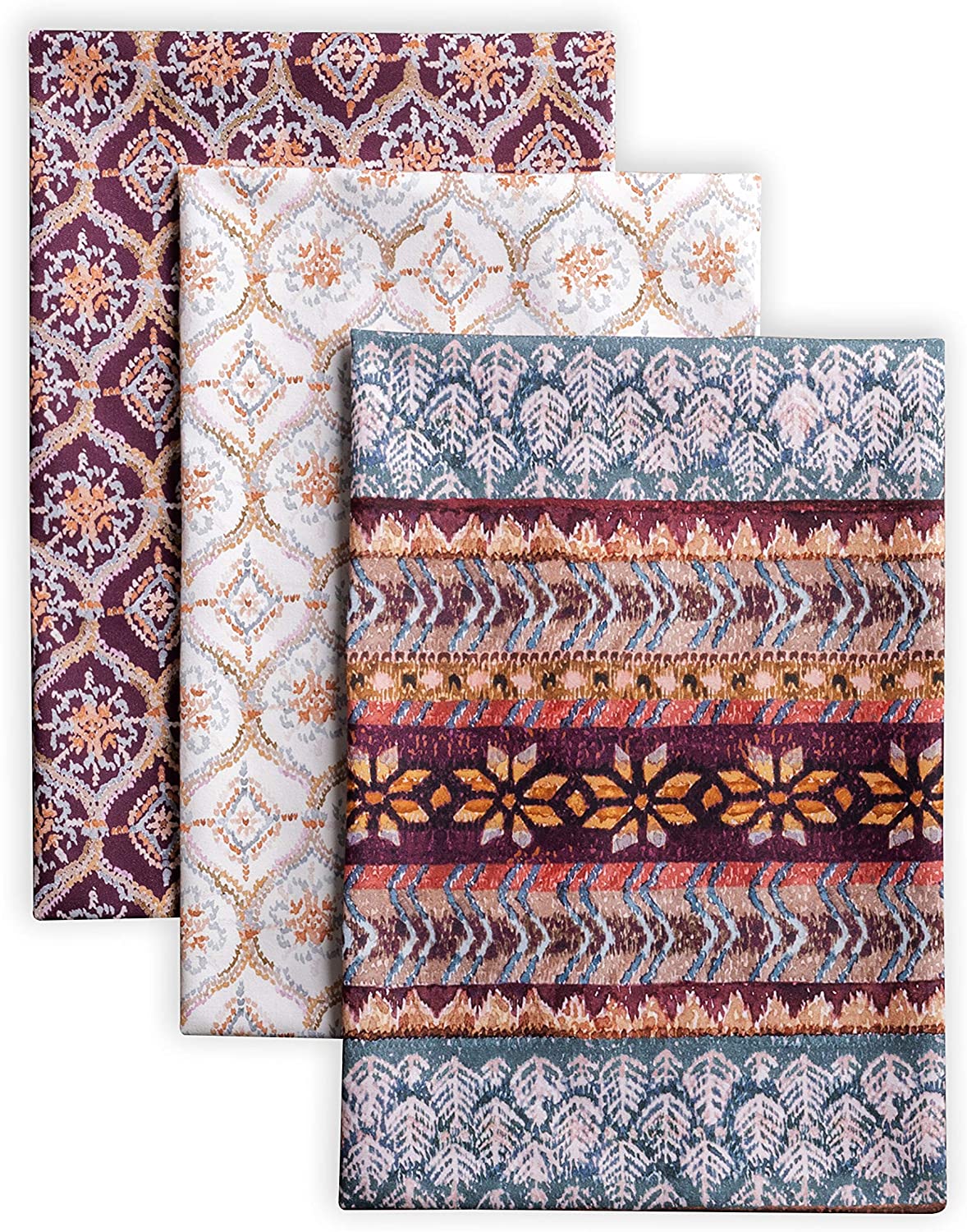 Maison d' Hermine Fair Isle 100 Cotton Set of 3 MultiPurpose Kitchen