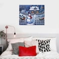 thumbnail image 4 of Nawypu  Christmas Snowman Winter Decorations Artwork Print on Canvas, Christmas Theme Wall Art Decorations for Home Living Room Decor, 4 of 4