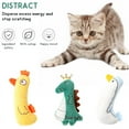 thumbnail image 3 of SHELLTON 5PCS Cat Chew Toy Bite Resistant Catnip Toys for Cats,Catnip Filled Cartoon Animal Cat Teething Chew Toy with Filled Natural Catnip for Kitty Cats Chewing and Playing Multi-color, 3 of 8