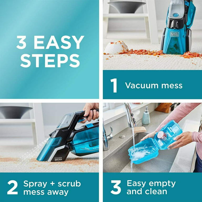 Black and Decker Spillbuster Handheld Cordless Spill + Spot Cleaner  BHSB315J from Black and Decker - Acme Tools