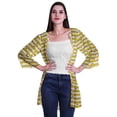 thumbnail image 1 of Moomaya Viscose Georgette Printed Short Shrug Long Sleeves Cardigans For Women, 1 of 5
