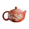 thumbnail image 3 of Tetera de arcilla púrpura, tetera Zisha, tetera clásica que cambia de Color, tetera asiática pintada a mano, tetera de kungfú, tetera china Rojo, 3 of 10