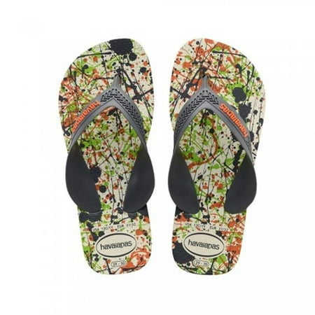Havaianas Boys Kids Max Trend Sandal Flip Flop - White/Grey - 23/24 BR
