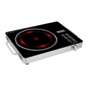 Imountek 3500W Electric Single Burner, Ceramic Cooktop Hot Plate with 12 Power/Temp Levels, Timer, 4 Modes, Portable Handle, LED Display for Countertop, Kitchen