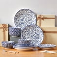 thumbnail image 7 of Malacasa 12 Pcs Dinnerware Sets, Ceramic Plates and Bowls Sets for 4, Scratch Resistant Dishes Set, Dishwasher & Microwave Safe, Vine Flower, 7 of 7