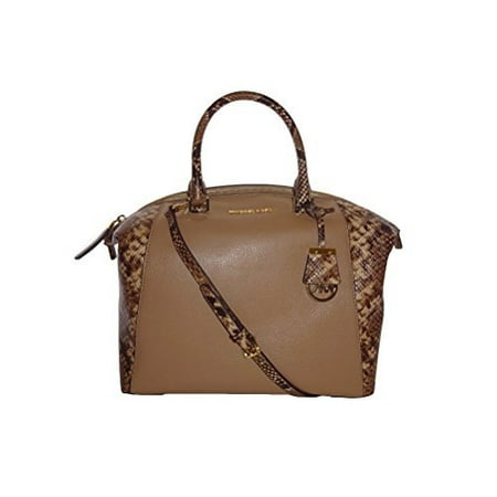 Riley Satchel - Michael Kors Riley Large Satchel Dark Khaki Python Leather Bag