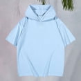 thumbnail image 3 of YunPes Boys Short Sleeve Hoodie,Youth Athletic Workout Pullover,Kids Sports Soccer Baseball Lightweight Hooded T-Shirt for Teen Girl, 3 of 8