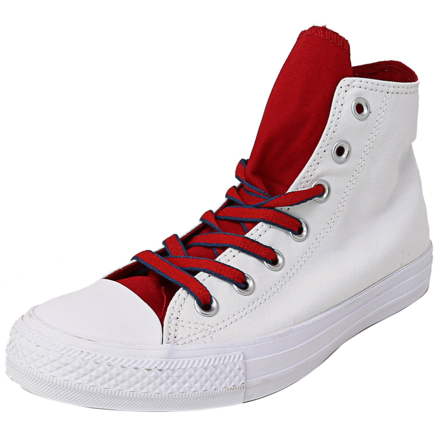pik vermoeidheid span Converse Chuck Taylor All Star Hi White / Gym Red Navy High-Top Sneaker -  5.5M 3.5M - Walmart.com