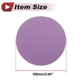 thumbnail image 5 of Unique Bargains 50 Pcs Car Wood Sanding Discs Smoothing Hook & Loop Sandpaper for Woodworking, Automotive Refinishing 3.94" 180 Grit Purple Aluminum Oxide, 5 of 6