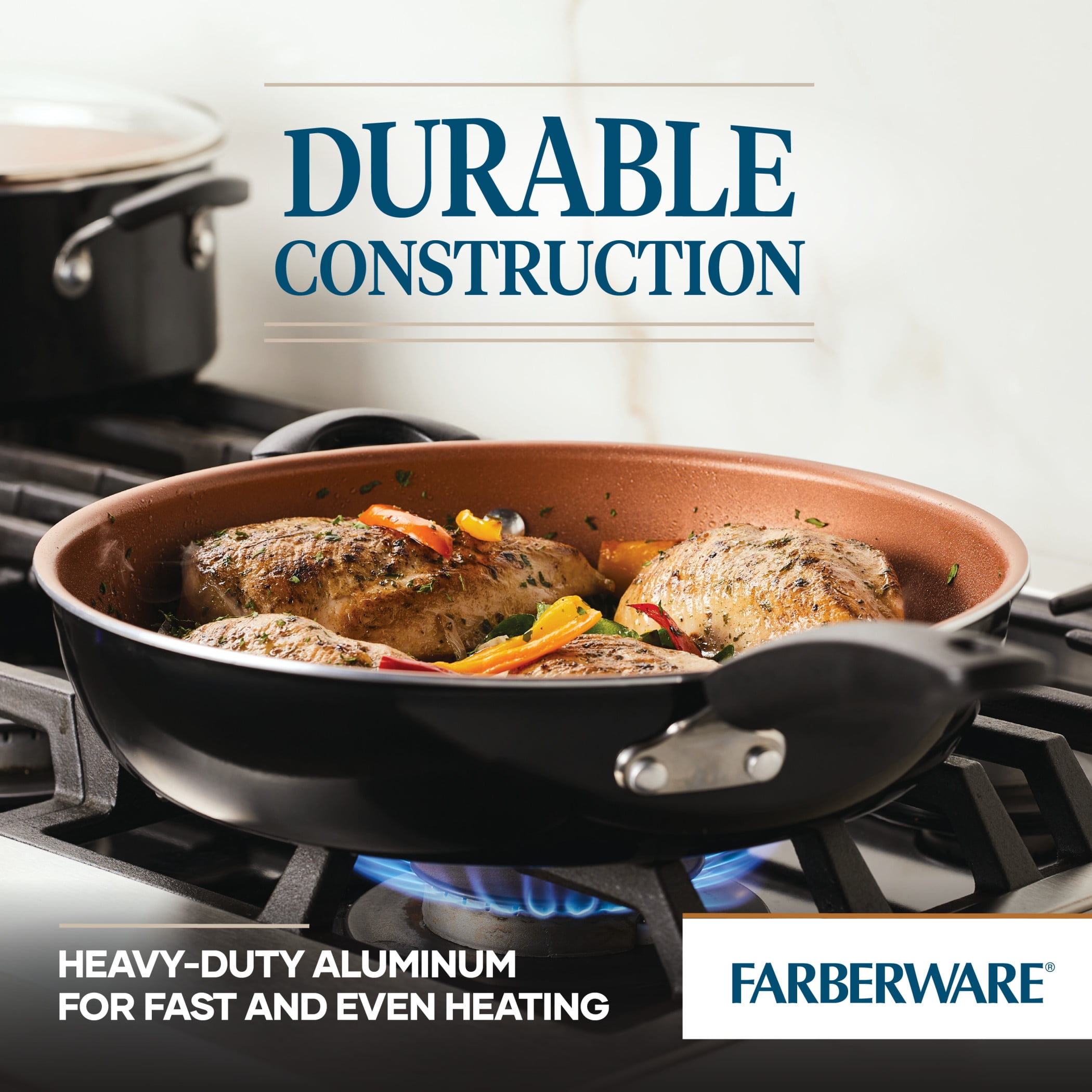 Farberware 12-Inch High Performance Nonstick Covered Deep Frying