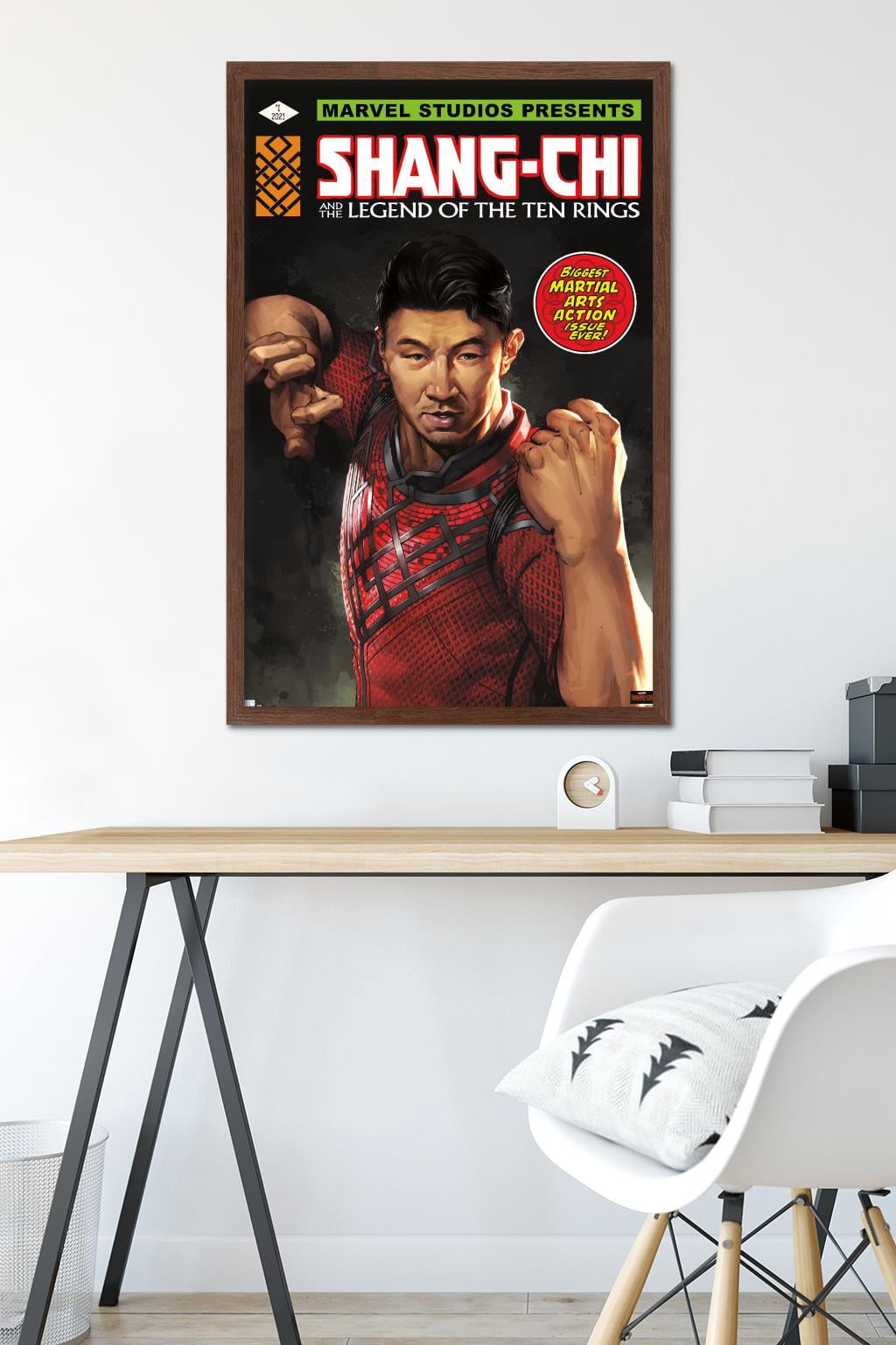 Marvel Shang-Chi and the Legend of the Ten Rings - Action Issue Wall Poster, 22.375" x 34", Framed