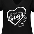 thumbnail image 4 of Inktastic Blessed to Be Called Gigi Cute Heart Design Women's Plus Size V-Neck T-Shirt, 4 of 5